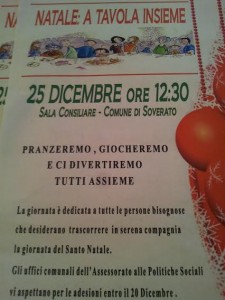 Locandina Natale a tavola insieme