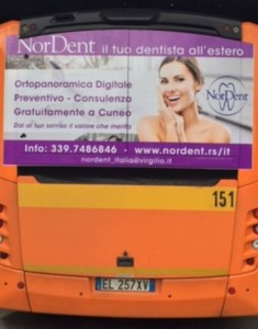 Messaggio pubblicitario NorDent a Cuneo